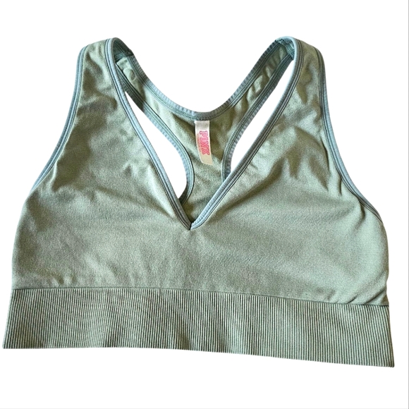 Victoria's Secret Other - Victoria's Secret PINK Mint Green Seamless Plunge Bralette